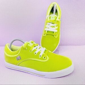 Vlado Spectro Canvas Fashion Sneakers Lime Green 8 Lace Up IG-1063-12